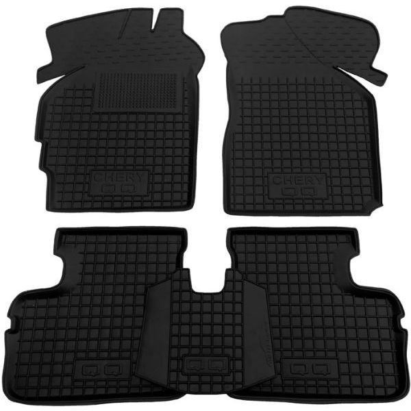 Різинові килимки в салон Chery QQ (S11) 2003-, фото 1