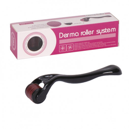 Мезоролер Derma Roller омолоджуючий для обличчя та шкіри голови для прискорення росту волосся від облисіння