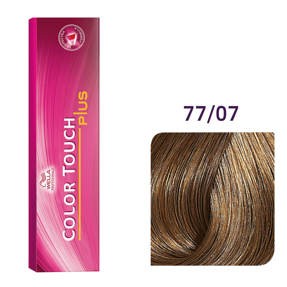 Фарба для волосся Wella Color Touch Plus 60мл. 77/07 середній блондин натурально-коричневий, фото 1
