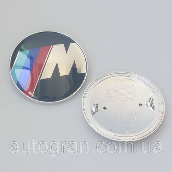 Емблема капота та багажника BMW M-power 82 mm, фото 1