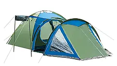 Палатка 4-х місцевий двошаровий Presto Acamper SOLITER 4 PRO зелено - синій Польща (NEOS)