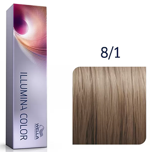 Фарба для волосся Wella ILLUMINA Color 60мл. 8/1 світлий попелястий блондин