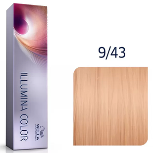 Фарба для волосся Wella ILLUMINA Color 60мл. 9/43 дуже світлий блонд червоно-золотистий