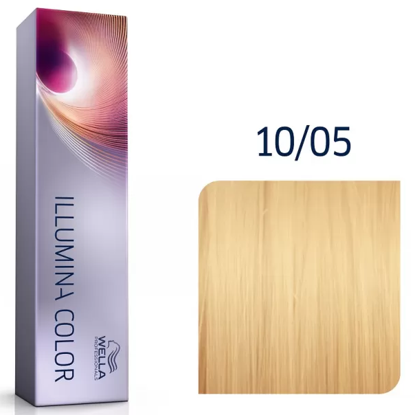 Фарба для волосся Wella ILLUMINA Color 60мл. 10/05 яскравий блонд натуральний махагоновий, фото 1