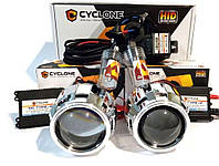 Биксеноновые линзы Cyclone G5 и ксенон полный установочный комплект с проводкой