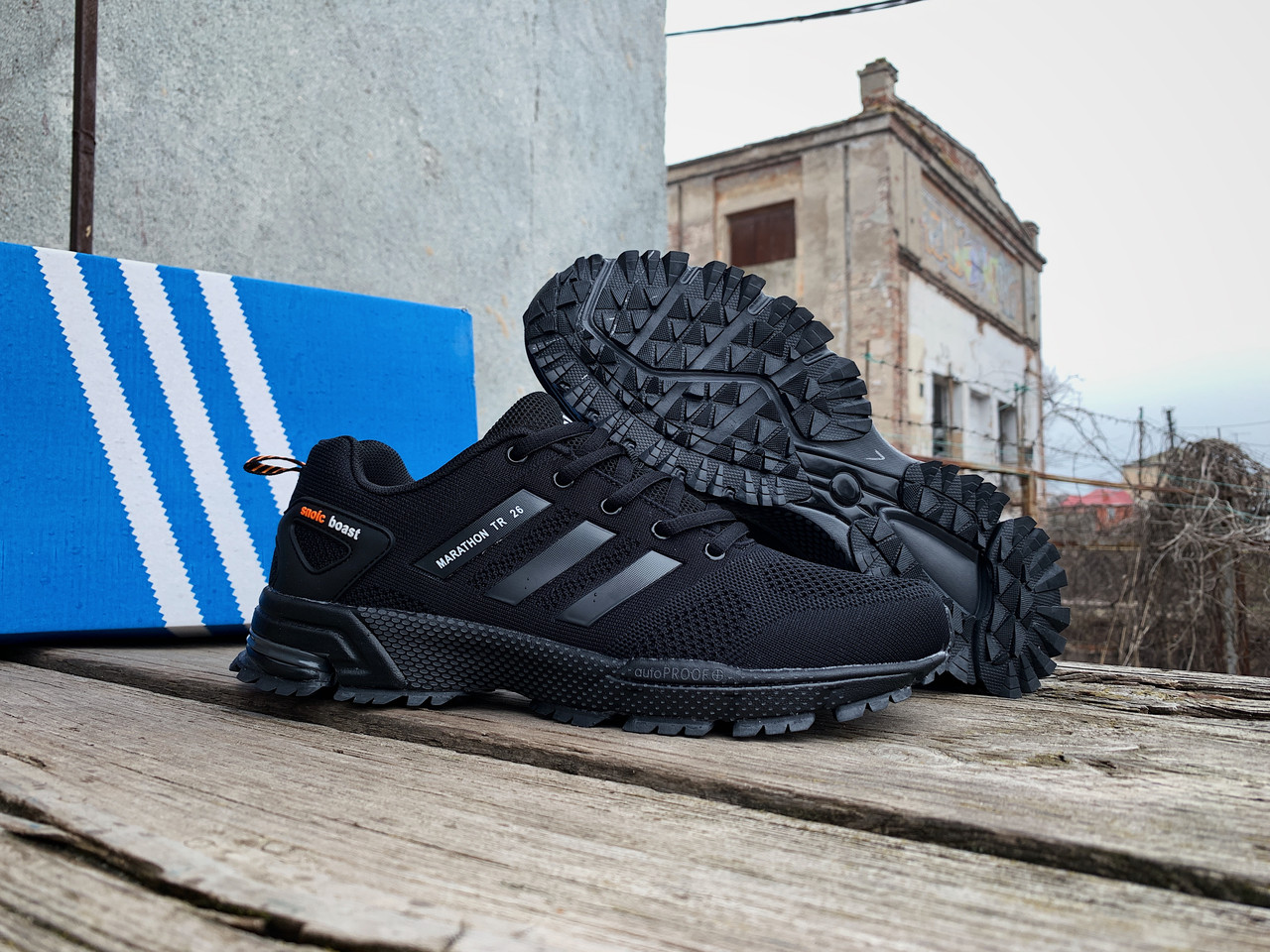 Чоловічі кросівки Adidas Marathon TR 26 Black Orange чорні