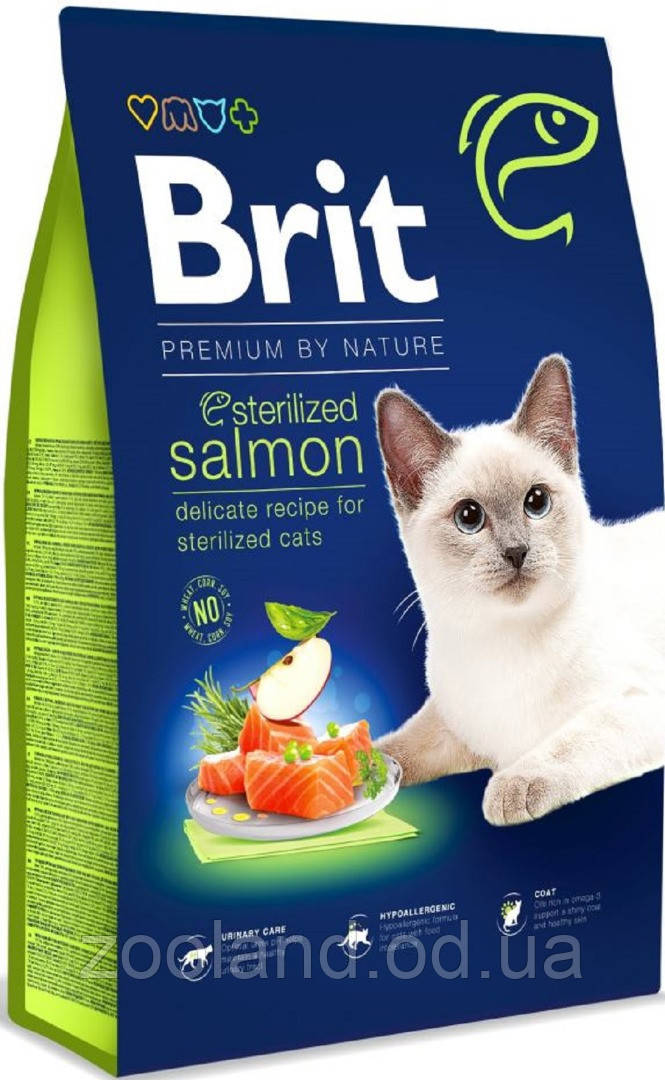 171856/3099 Brit Premium by Nature Sterilized Salmon, 800 гр