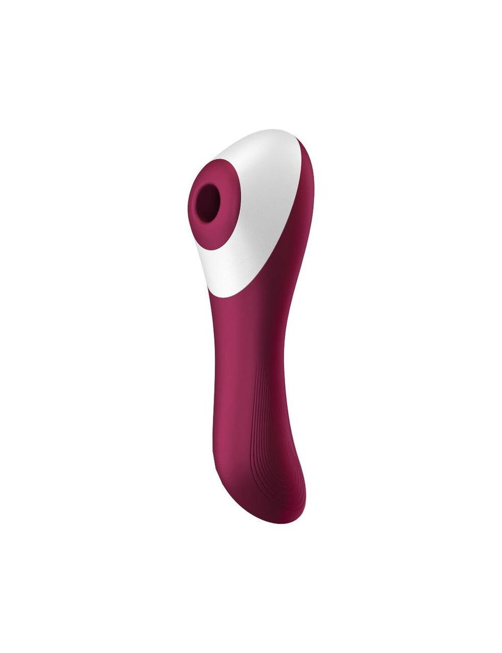 Вакуумний кліторальний стимулятор Satisfyer Dual Crush Wine Red (тріщина у вкладці)