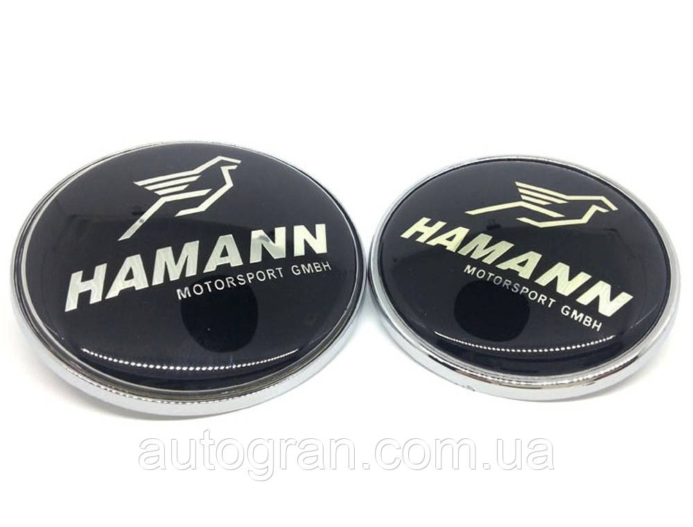 Емблема капота та багажника BMW Hamann 82 mm, фото 1
