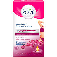 Восковые полоски Veet для чувствительной кожи подмышек и линии бикини 14 шт. (3059944022859)