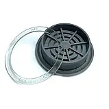 Кругла вентиляційна решітка для натяжних стель - 48мм.(сірий), для стельової вентиляції, фото 3