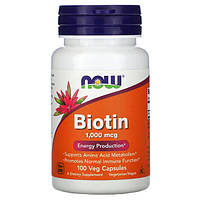 Biotin 1000 мкг NOW (100 вег капсул)