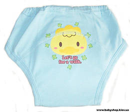 Тренувальні трусики для привчання до горщика (блакитні з курчам)
