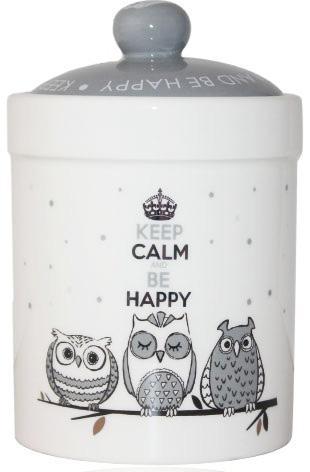 Банка керамічна Be Happy «Совушки» 990мл