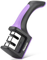 Точило Fissman Violet 19х5х6 см для ножів двокрокового заточування, ліловий