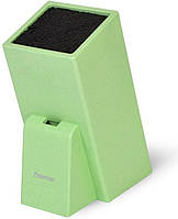 Підставка для кухонних ножів Fissman Green 26х11см, із секцією для ножиць