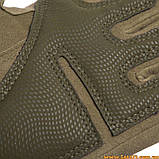 Тактичні рукавички з кастетом Oakley рукавички тактичні зсу перчатки тактичні зимові робочі Койот M, фото 6