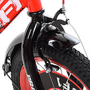 Велосипед двоколісний дитячий 16 дюймів (дзвіночок, складання 45%) Profi Y1646 Original boy Червоний, фото 6