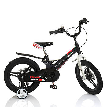 Велосипед двоколісний дитячий 16 дюймів (магнез.рама, дискове гальмо) Profi Hunter LMG16235 Чорний