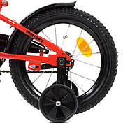 Велосипед двоколісний дитячий 14 дюймів (дзвіночок, складання 75%) Profi Shark Y14211-1 Червоний, фото 6