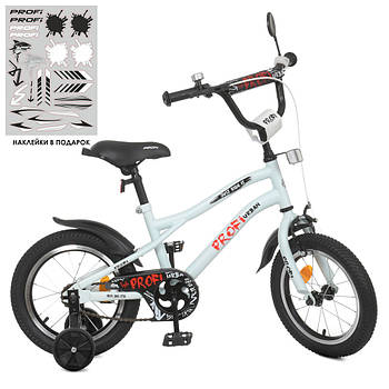 Велосипед двоколісний дитячий 14 дюймів (дзвіночок, складання 75%) Profi Urban Y14251-1 Білий