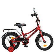 Велосипед двоколісний дитячий 14 дюймів (дзвіночок, 45% складання) Profi Shark Y14221 Червоний, фото 2