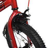 Велосипед двоколісний дитячий 14 дюймів (дзвіночок, 45% складання) Profi Shark Y14221 Червоний, фото 4