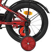 Велосипед двоколісний дитячий 14 дюймів (дзвіночок, складання 45%) PROF1 Speed racer Y14311 Червоний, фото 6