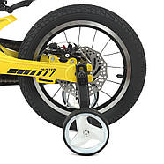 Велосипед двоколісний дитячий 14 дюймів (магнієва рама) Profi Hunter LMG14238 Жовтий, фото 5