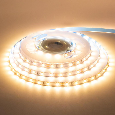 Світлодіодна стрічка 12V, 2835, 60 led/m, 9W, IP20, 3000K - білий тепла, Professional. Гарантія - 24 місяці, фото 1
