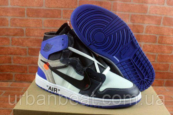 Чоловічі кросівки Off-White x Air Jordan 1 Retro x Fragment