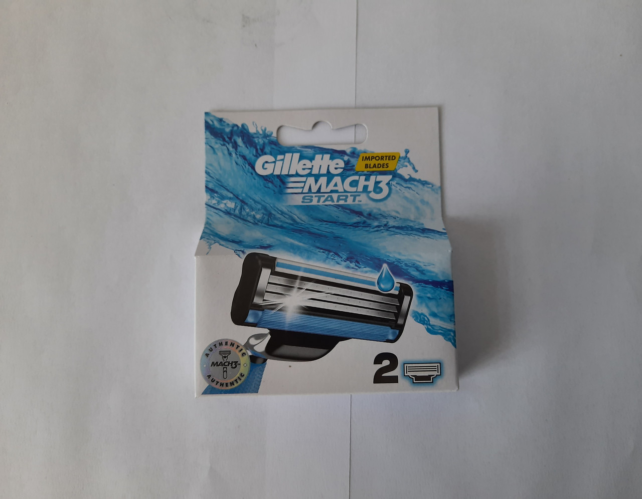 Касети чоловічі для гоління Gillette Mach 3 Start 2 шт. (Леза катриджи Жиллетт Мак 3 старт Оригінал)