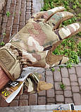 Тактичні армійські сенсорні рукавички Mechanix Fast Fit Original 100% оригінал зі США Multicam XL, фото 4