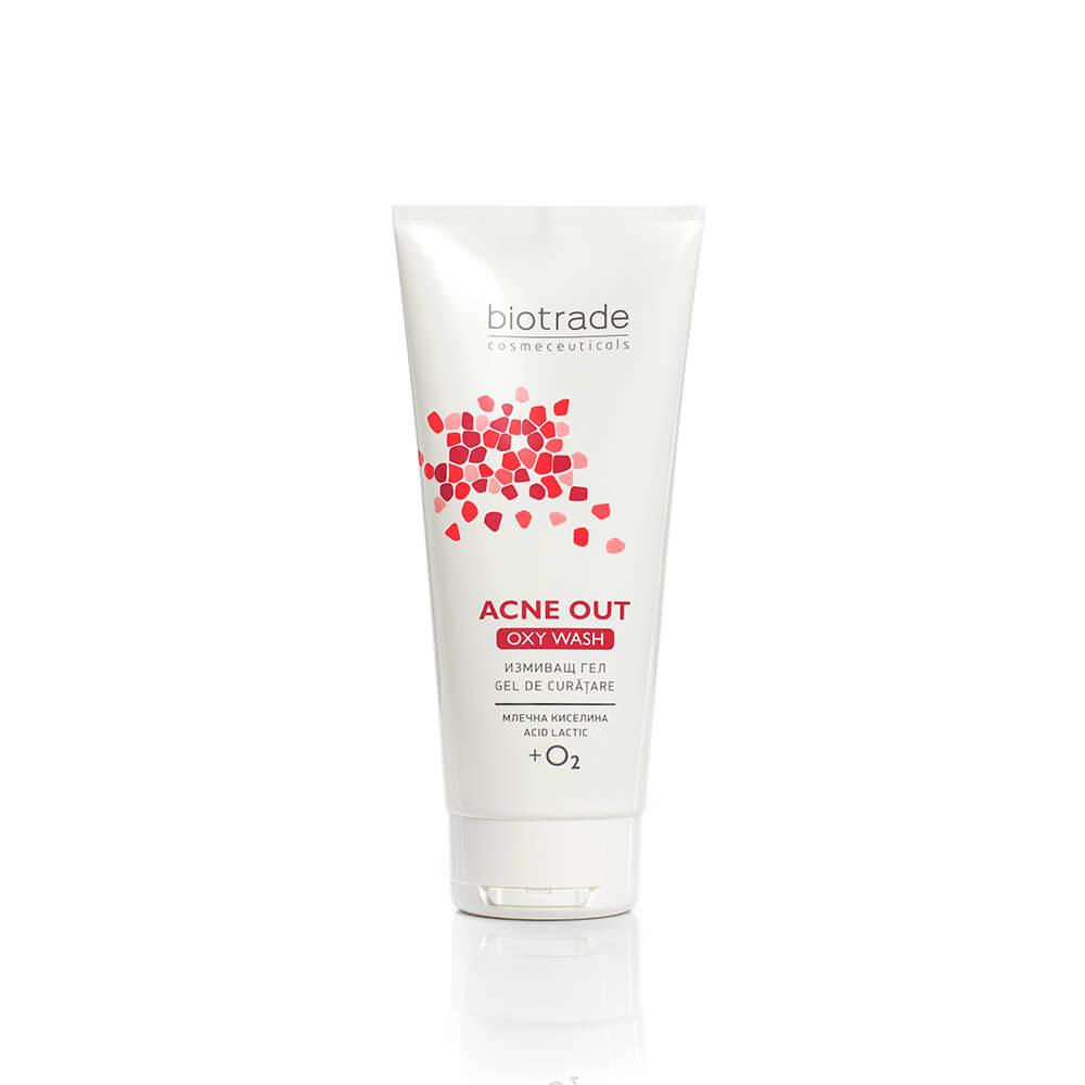 Кисневий гель для вмивання проти вугревого сипу Biotrade ACNE OUT Oxy Wash, 50 ml