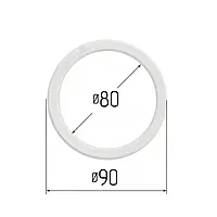 Протекторне термокільце для натяжних стель - діаметр 80 мм (зовнішній 90мм)