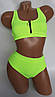 Купальник на блискавці висока посадка Z.Five 86231 лимонний 44 46 48 50 52 розмір, фото 8