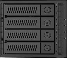 Бекплейн Chieftec CMR-3141SAS 3x5.25" -> 4x3.5" HDDs Hot-Swap Metal