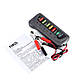Тестер автомобільного акумулятора та генератора 12 В, LED-індикатори, затискачі, фото 2
