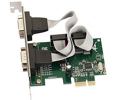 Контролер PCI-E 2xCOM (RS232), WCH CH382L, RTL (B00005)