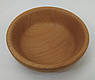 Дерев’яна тарілка кругла з бука | d 16 см | висота 5 см | екопосуд ручної роботи для подачі страв і фруктів, фото 3
