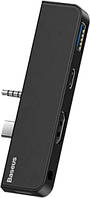 Док-станція USB3.1 Type-C+3.5mm --> HDMI/USB 3.0/Type-C/3.5mm Чорна Baseus for Surface Go