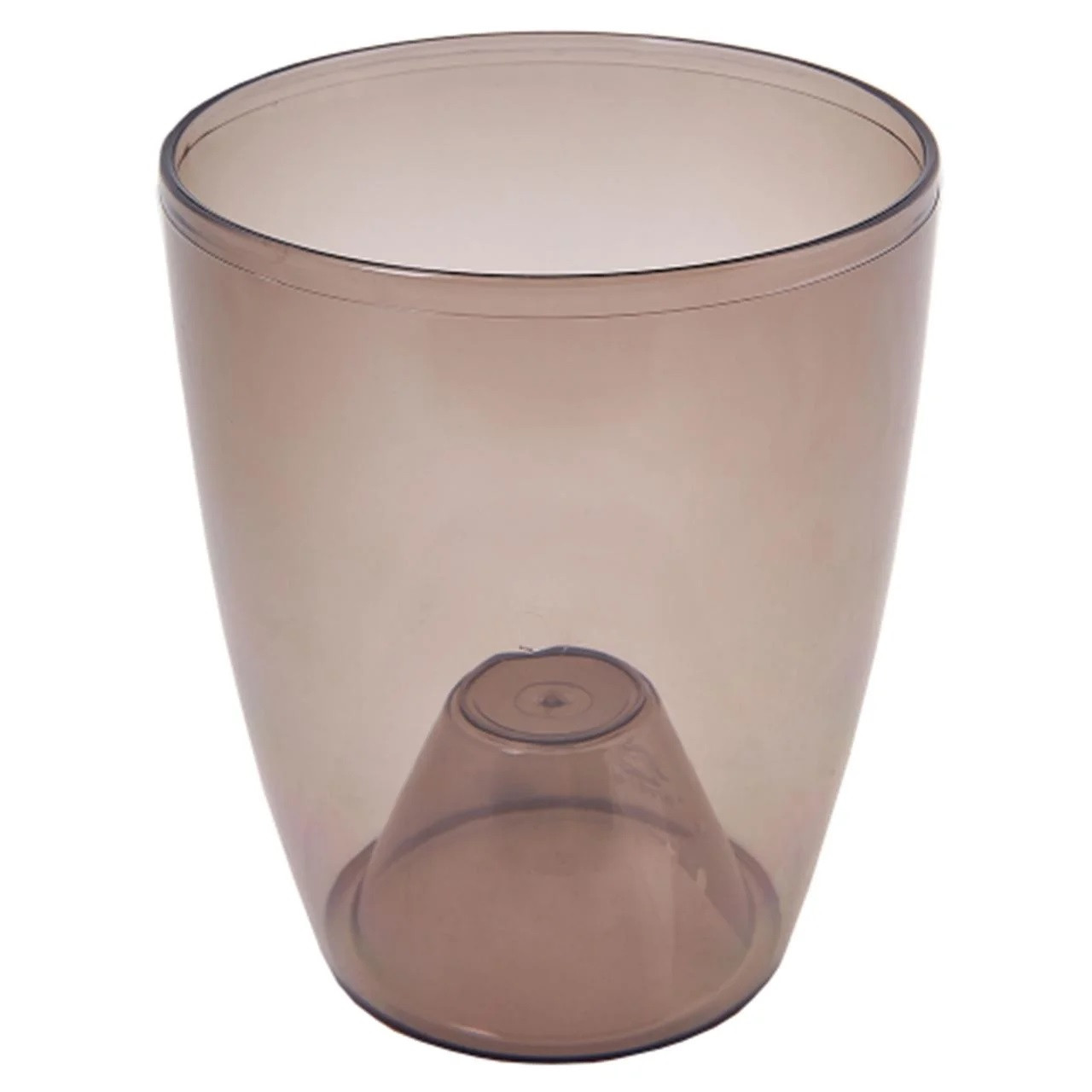 Горщик "Орхідея" 15*17 коричневий, прозорий 1,8 л, Україна