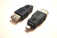 Переходник гнездо USB стандарт на microUSB