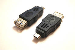 Перехідник гніздо USB стандарт на microUSB