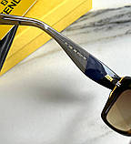 Жіночі сонцезахисні окуляри Fendi brown (1080) LUX, фото 5