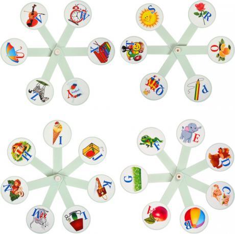 Від 2 шт. Веер букв с картинками, английский язык купити дешево оптом в інтернет-магазині, фото 1