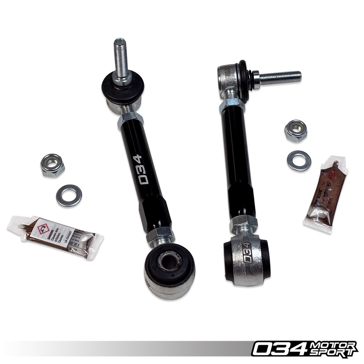 Стійки стабілізатора Dynamic+ 034motorsport регулювані, передні, B8/8.5 Audi A4/S4, A5/S5, Q5/SQ5 & C7/C7.5