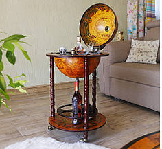 Глобус бар на підлогу Стародавня карта коричневий сфера 36 см Гранд Презент 36001R