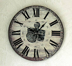 Настінний годинник аналоговий МДФ d34см Гранд Презент 1021692-1 фото