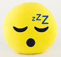 Подушка в подарунок декоративна м'яка іграшка смайлик Сплюшка Emoji дитині дівчині хлопцю в машину